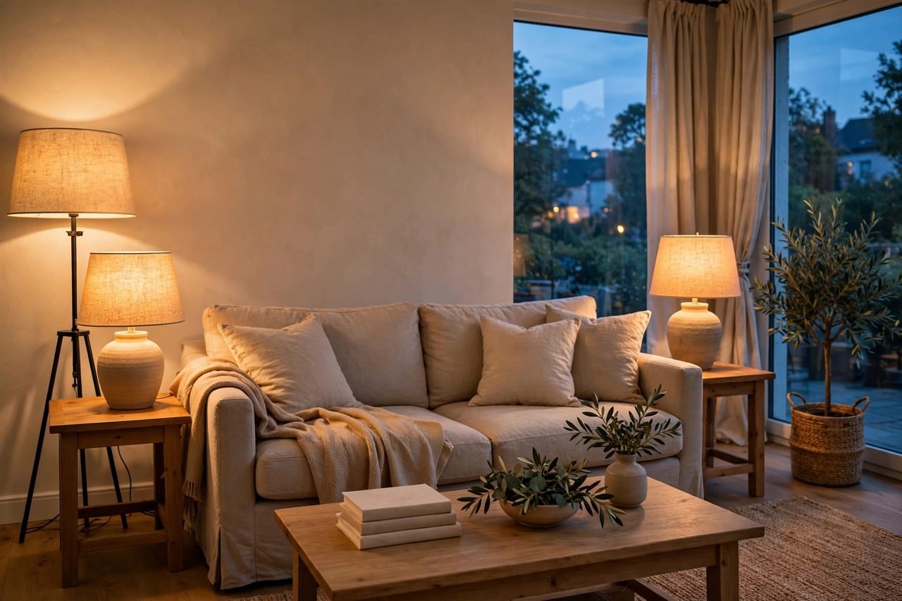 Iluminación para la sala: guía completa y cálida