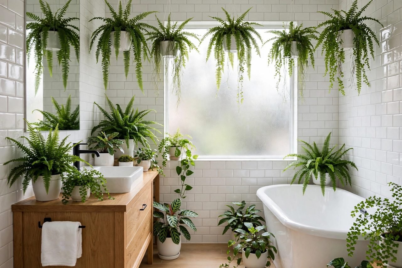 7 plantas que sobreviven a la humedad del baño